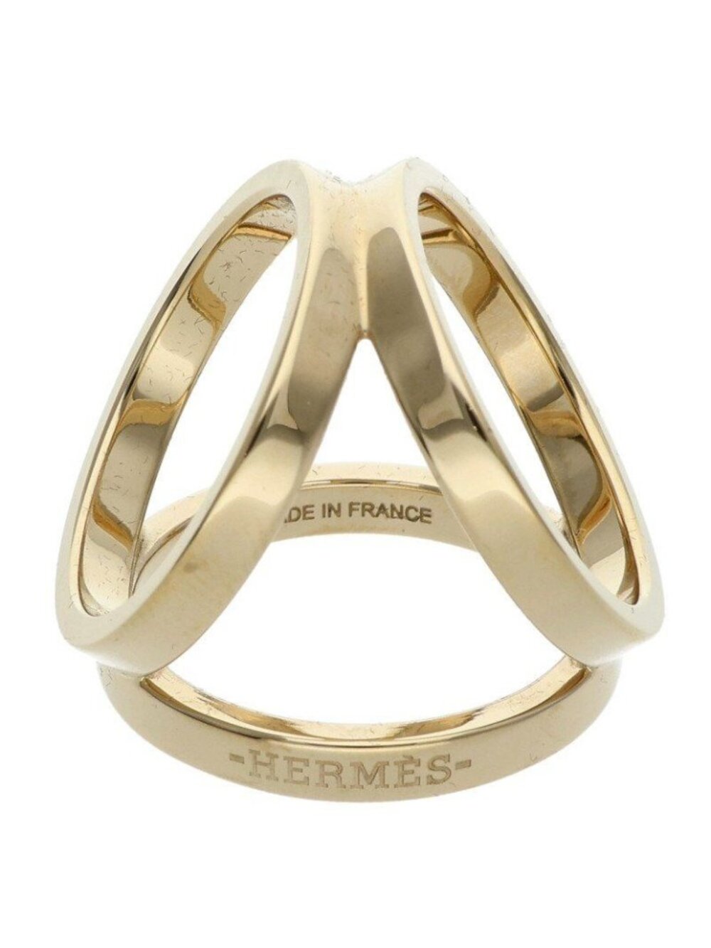 Hermes Scarf Ring Gold